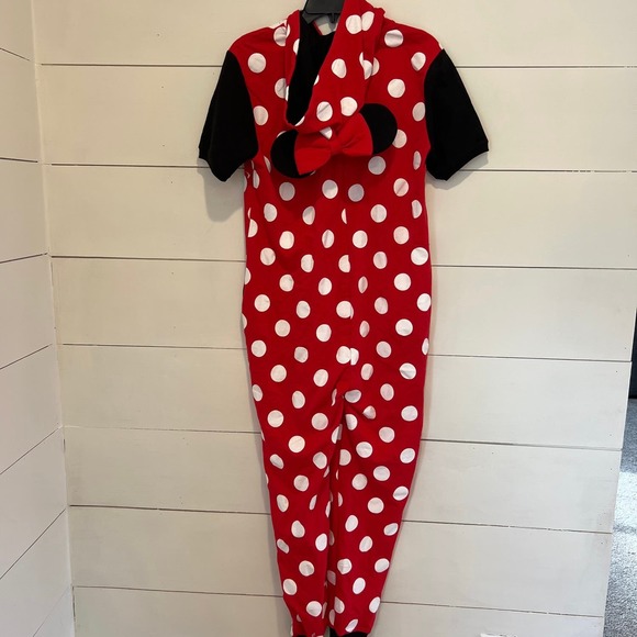 NWOT Disney Parks Minnie Mouse One Piece‎ Pajama Set SZ M - Picture 2 of 5